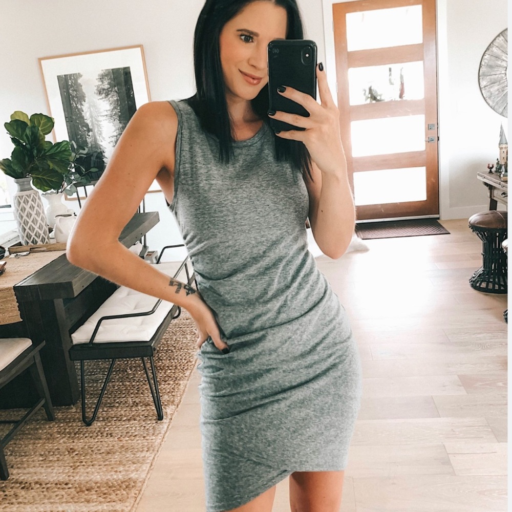 Leith Bodycon Grey Dress XS P Like New